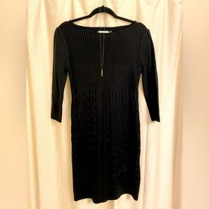 Calvin Klein black sweater dress, excellent condition